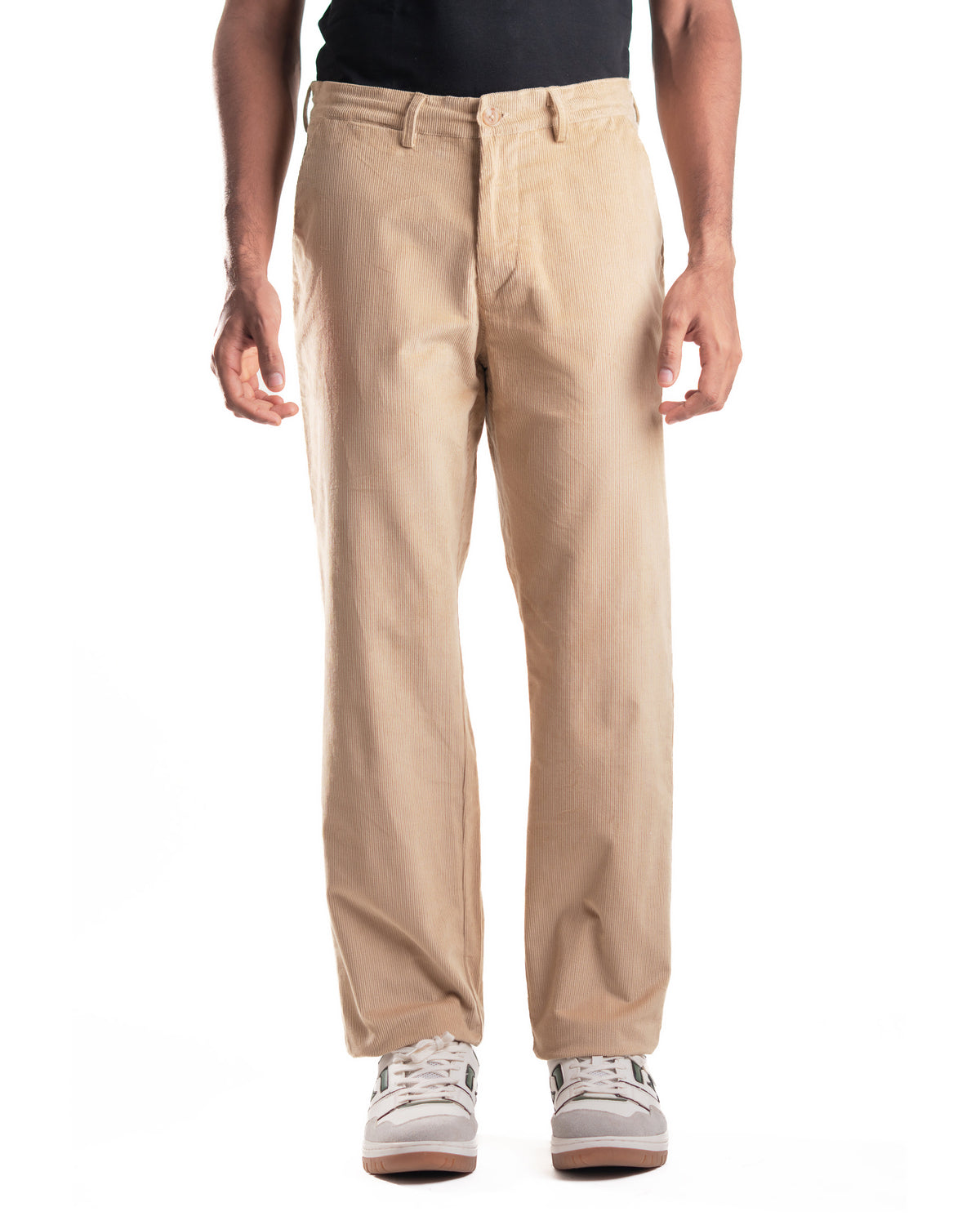 Corduroy Trousers - Beige