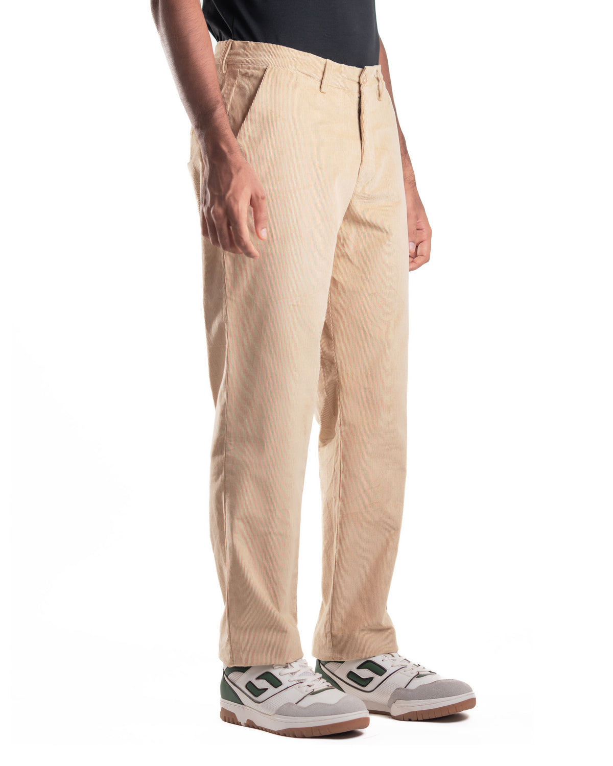 Corduroy Trousers - Beige