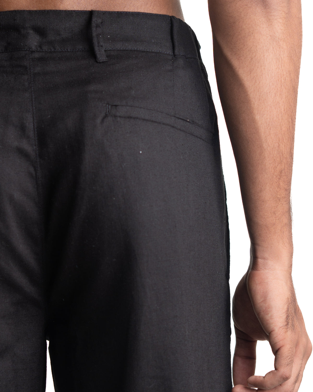 Linen - Lyocell Trousers - Jett Black