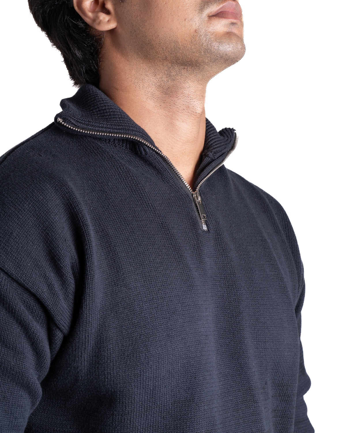 Quarter-zip - Oversized - Charcoal