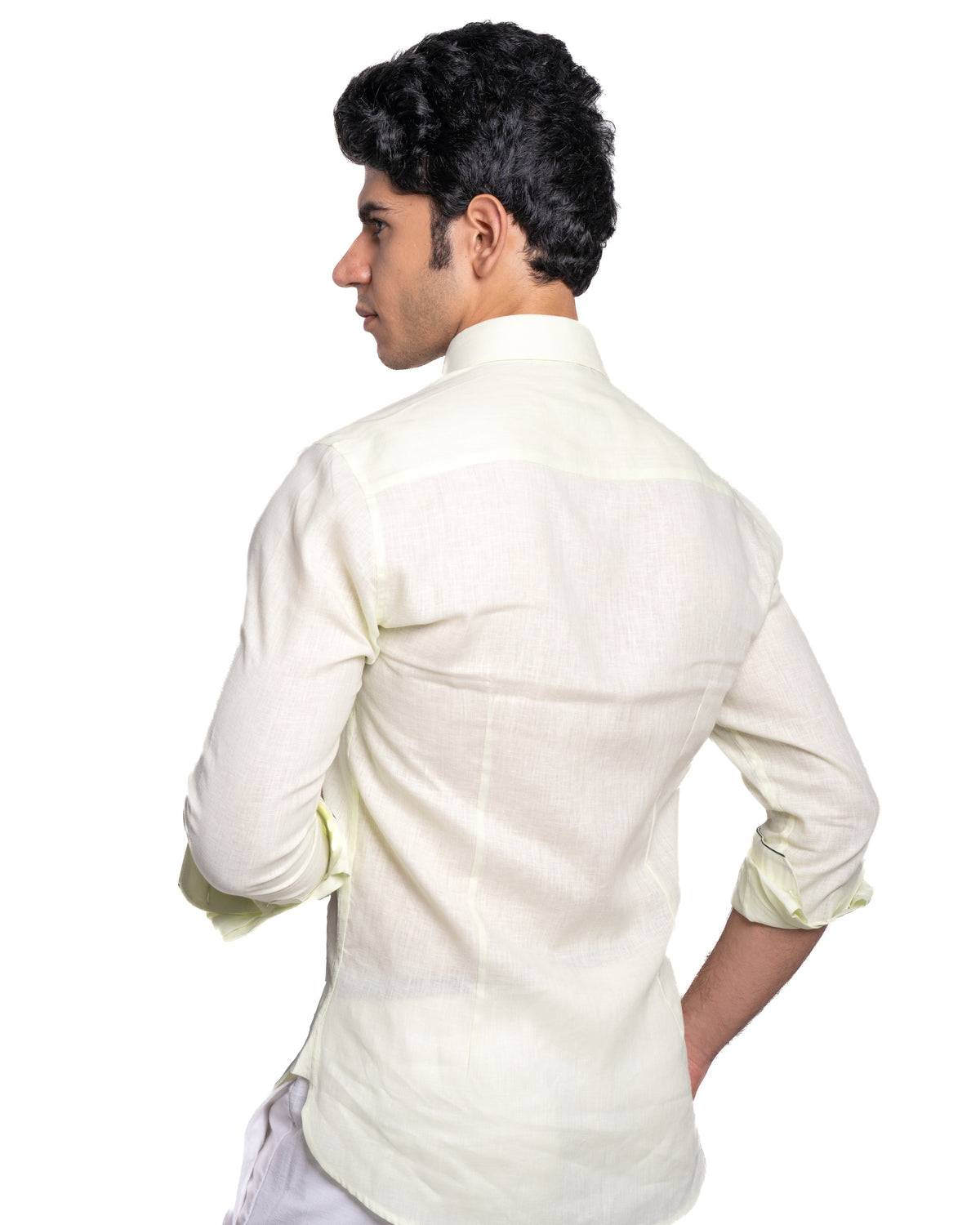 Pure Linen Shirt - Pastels - Citrine