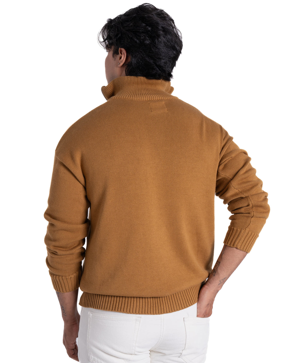 Quarter-zip - Oversized - Dune
