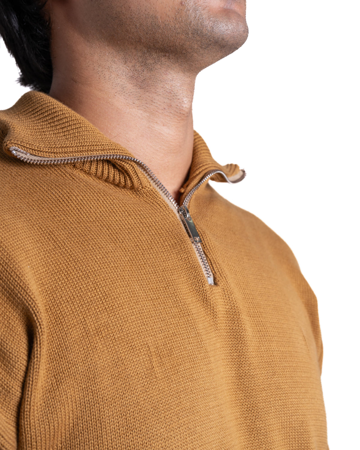 Quarter-zip - Oversized - Dune