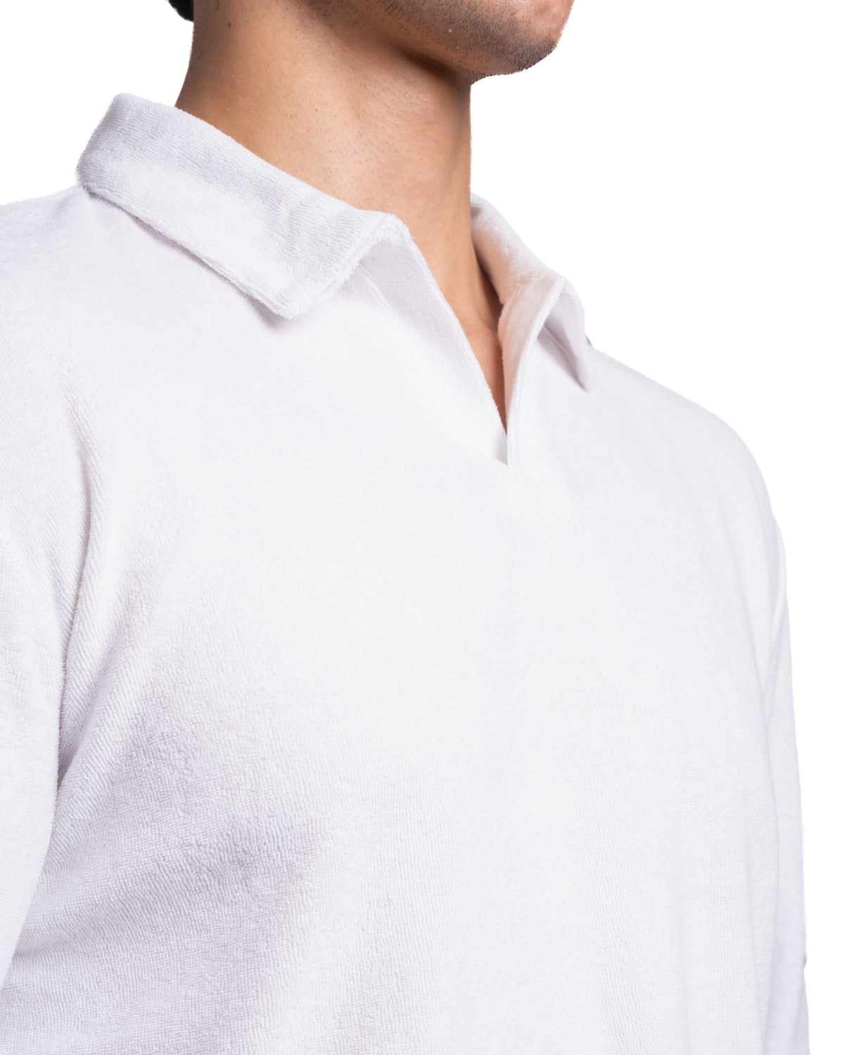 Cotton Terry Polo - Cloud