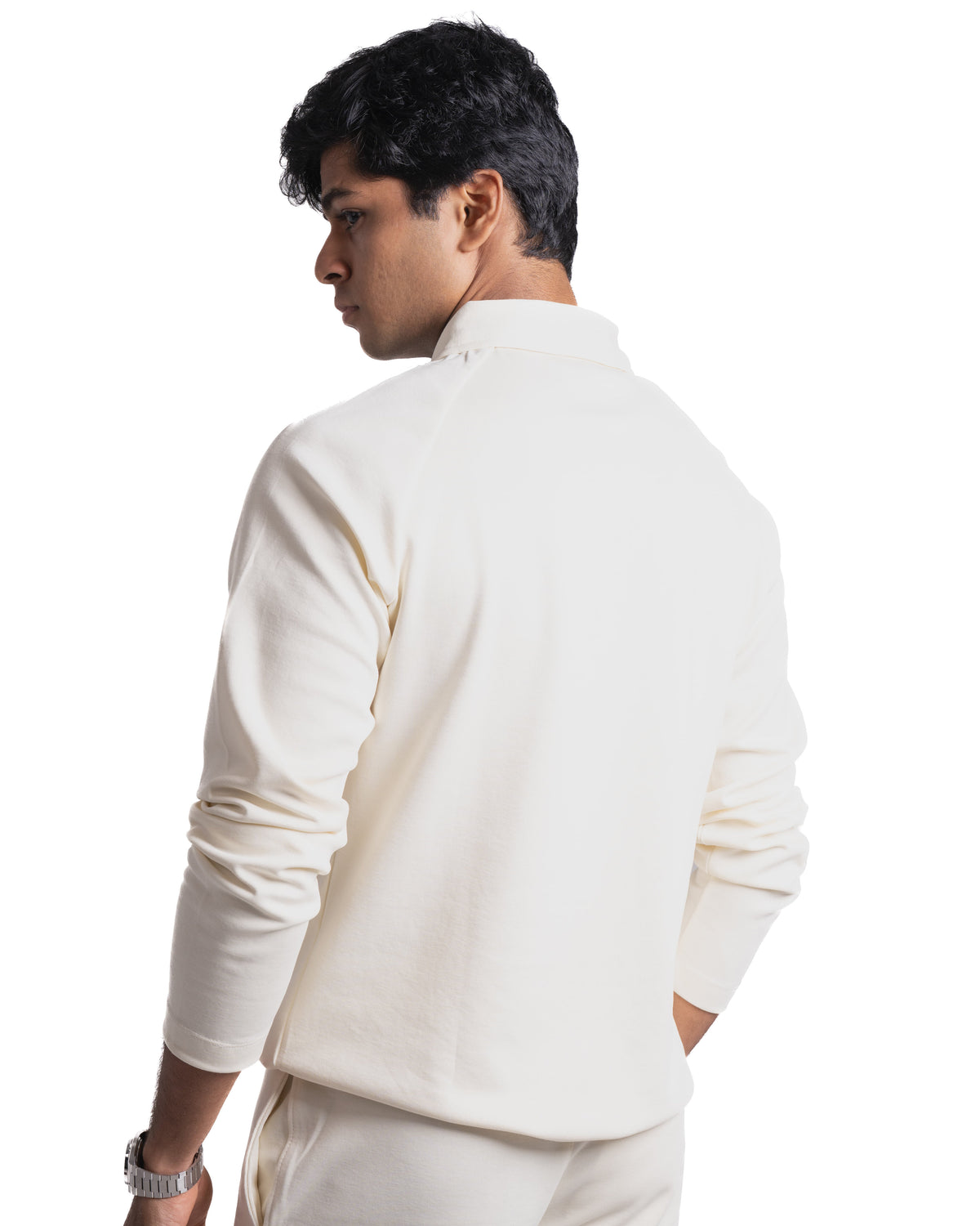 Still Full - Sleeved Polo - Ivory