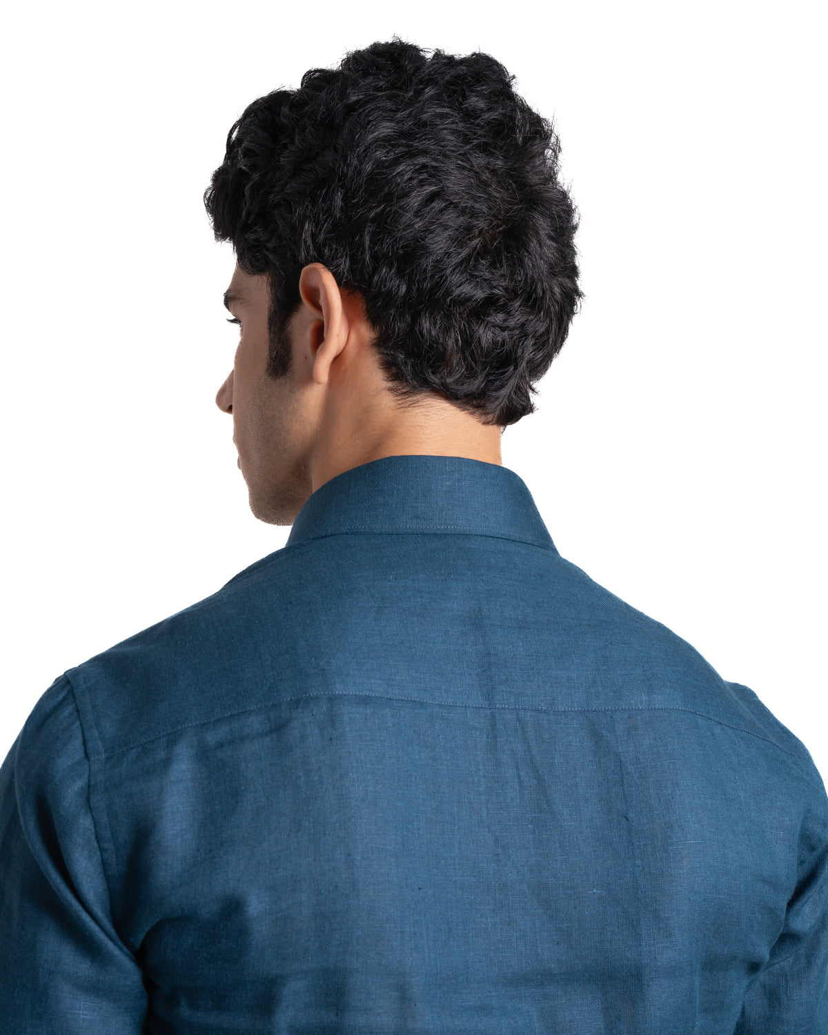 Pure Linen Shirt - Earthy - Midnight
