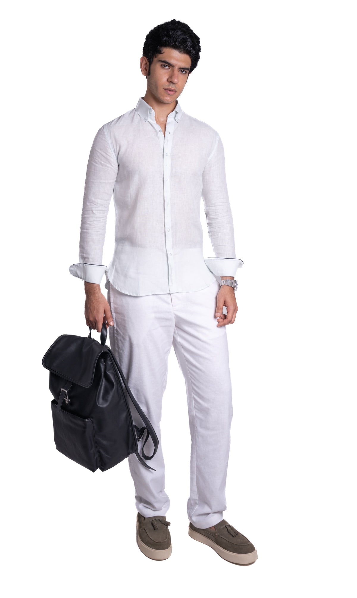 Pure Linen Shirt - Pastels - Mist
