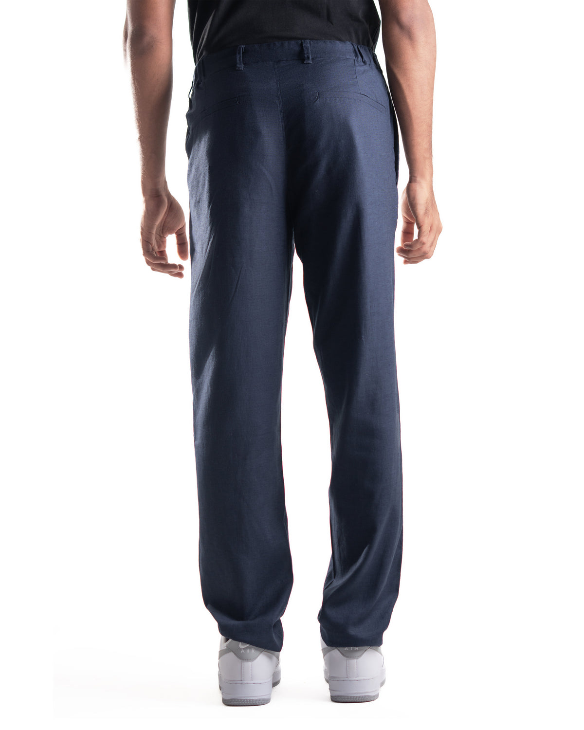 Linen - Lyocell Trousers - Dark Navy